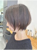 大人ラフウェーブ20代30代40代ボブブラウンスウィングショート