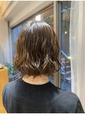 ボブのmixパーマ