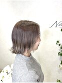 切りっぱなしボブ☆オリーブベージュ☆
