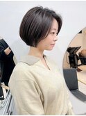ショートヘア/ボブ/可愛い丸み/簡単スタイリング/20代30代