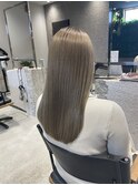 ブリーチ毛でも艶髪に！ハイトーン艶カラー