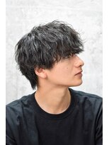 オルズ 渋谷(ALLZ)&nbsp;ツイストスパイラルパーマ黒髪マッシュウルフ波巻きスパイラル