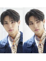 オーシャントーキョー 渋谷神南(OCEAN TOKYO)&nbsp;韓国ヘアカルマパーマカルマバングセンターパート黒髪ウルフ