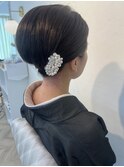 夜会巻　和装ヘア　着物ヘア　アップスタイル