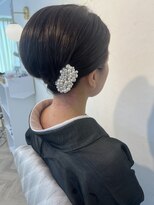 ソノ(sono)&nbsp;夜会巻　和装ヘア　着物ヘア　アップスタイル