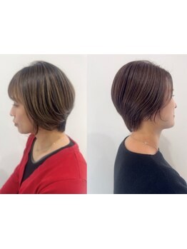 脱白髪染めのデザインカラー◎気になる白髪をしっかりカバー。ダメージレスに理想の色味を叶えます！