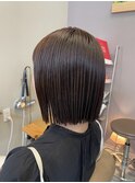 切りっぱなしボブ