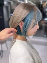 ファイブバイジエクト 堀江(FIVE by The Ect)&nbsp;【似合わせブルーカラー】ホワイトブロンド/インナーカラー