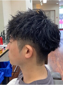 メンズ美容室 タカミ ソフトツイストアップバング