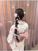 浴衣/浴衣アレンジ/お呼ばれヘア