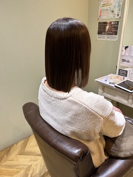 髪質改善カラー×艶髪ブラウン♪