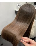 ロングヘアー　縮毛矯正髪質改善ケラテイン　赤坂見附