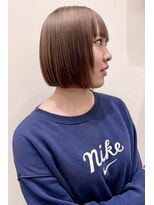 イーズ 鎌倉(e's)&nbsp;《e'sイーズ鎌倉》似合わせカット/30代40代大人ボブ/ミルクティ