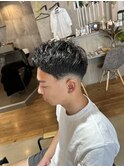 ピンパーマ×スキンフェード×バーバースタイル×ビジネスヘア
