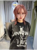 中性ウルフ　ダブルカラー　ピンクカラー