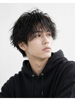 クレオ 福大通り店(CREO)&nbsp;シャドウパーマ◎コンマバング×こなれ感清潔感メンズ