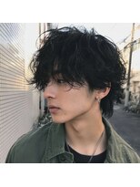 アンサ 長岡天神店(ANSA) 【抜け感×アンニュイ】ニュアンスパーマ×無造作マッシュウルフ