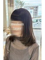 フレイムス ヘアアンドリラックス 東川口店(Frames hair&relax)&nbsp;【HIRUMA】ミディアムレイヤー