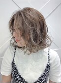 ハイライト × アッシュベージュ