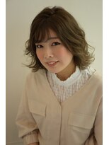 ゴートヘアタカツキ(GOAT hair)&nbsp;【GOAT hair】カーキアッシュ♪外ハネボブ