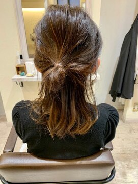ヘアメイクソエル(hair make Soel) インナーカラー&ハーフアップ