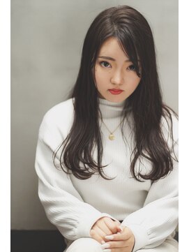 ニコット(nicotto) 暗髪ウェーブロングスタイル