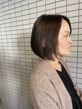 ヘアアンドスペース ベロン(hair&space velon) 前下がり大人ボブ