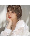 外ハネカジュアルショートボブ