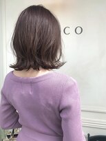 マルコ(marco)&nbsp;ラベンダーカラー×外はねボブ