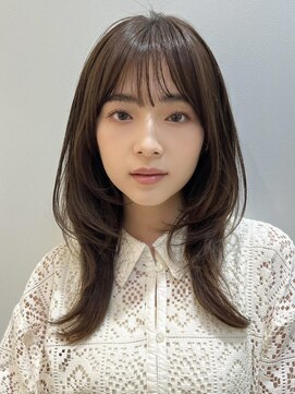 ミンクス 原宿店(MINX) 大人ガーリーロングウルフレイヤーチョコレートモードプリカール