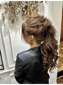 ふわふわポニーテールアレンジ / ヘアセット
