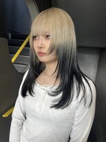 ポール(pole)&nbsp;札幌韓国ヘア　ルーツカラーレイヤーカット