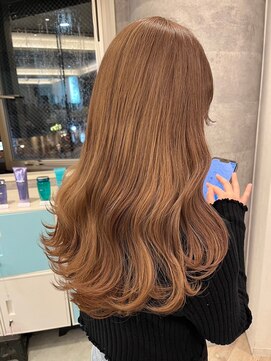 ルーブ トウキョウ(Loob. TOKYO) ワンブリーチミルクティーベージュカラー韓国ワンホンヘア30代