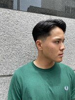 レンゲン(LENGEN)&nbsp;束感刈り上げビジネス七三ツーブロックアップバングtwdjgmp