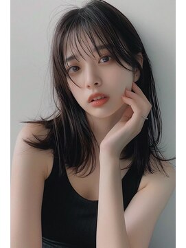 ラナ 新宿(lana) シースルーバング/ナチュラルヘア/大人ヘア/【lana hair新宿】