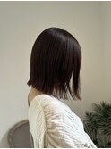 肩上ボブ/結べるボブ/ストンボブ/ストレート/縮毛矯正