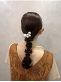 【編みおろし】六本木/六本木駅/ヘアセット/早朝