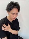 センターパート アップバング 刈り上げ メンズカット/葛西メンズ