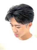 ツーブロック,センターパート,ビジネスヘア,清潔感,メンズ