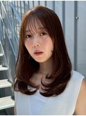 大人ガーリー/似合わせカット/ミディアムレイヤーカット/富山