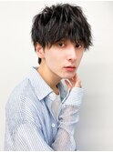 無造作毛流れのナチュラルマッシュショート