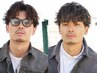 【全員】メンズカット+選べるパーマ+ケアトリートメント￥13200
