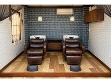 ヘアールームノエル(Hair room Noel)の雰囲気（シャンプー台◎ヘッドスパマッサージで癒しの時間を。）