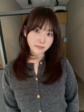 エトワ 中央店(etoi) 大分ミディアムボブレイヤー軽め韓国レイヤーくびれスタイル