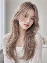 salon chiariss 髪質改善/韓国ヘアー/レイヤーカット ミルクティーベージュ/レイヤーカット