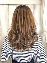 アンフィドットドゥルドゥ(AnFye.dueldo)&nbsp;【AnFye.dueldo】3Dカラー×カーキベージュ×ハイライト×巻き髪