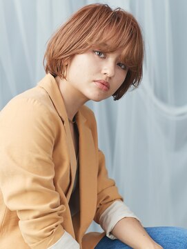 エムスラッシュ みなとみらい馬車道店(M SLASH) M.SLASH馬車道/オレンジブラウン/伸ばしかけ/ショートボブz