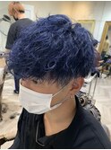 【MITSU】ネイビーブルー×前下がりショート