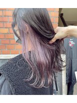 ヘアアトリエコモノ(hair l'atelier KoMoNo) 【1bleach】【春色】ピンクパープルのインナーカラー