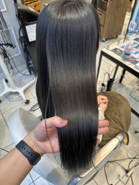 ネオリーブギンザ 銀座店(Neolive GINZA) グレーブラック×髪質改善カラー【銀座】
